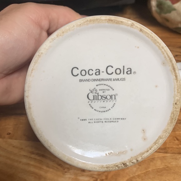 Coca Cola heavy porcelain China  pitcher , 4 mugs, and salt & Pepper set - Picture 7 of 8